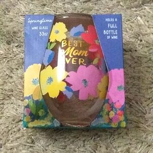 Olly Oversize Springtime Best Mom Ever Wine Glass 33 oz